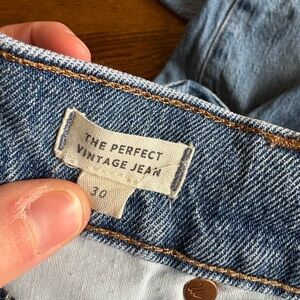 Madewell Perfect Vintage Jean Size 30
